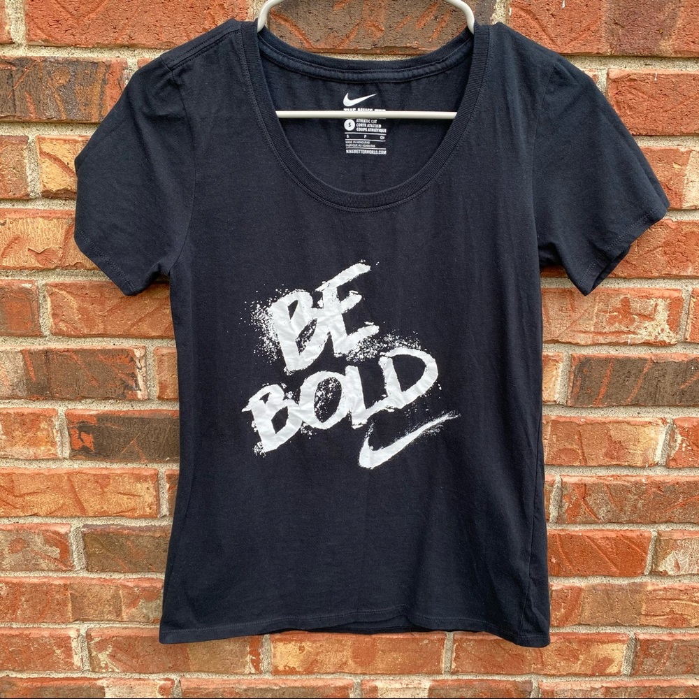 Nike "Be Bold" Graphic T-Shirt Black / White S